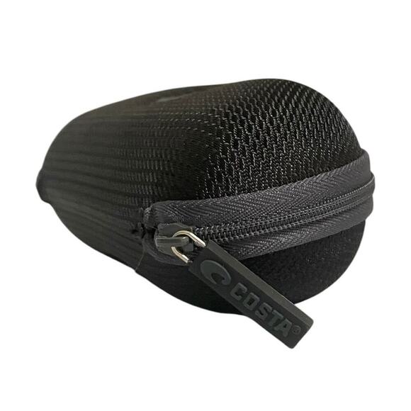 Costa Clamshell Zip Closure Sunglasses Hard Case Black With Black “C” Logo - Picture 2 of 7